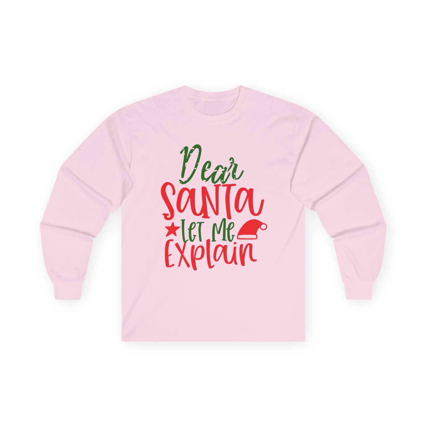Unisex Holiday Long Sleeve Tee - Perfect for Christmas, Family Gatherings, Fun Gift, Cozy Winter Wear, Dear Santa Design
