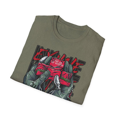 Graphic Unisex Softstyle T-Shirt - 'Exhale' Design