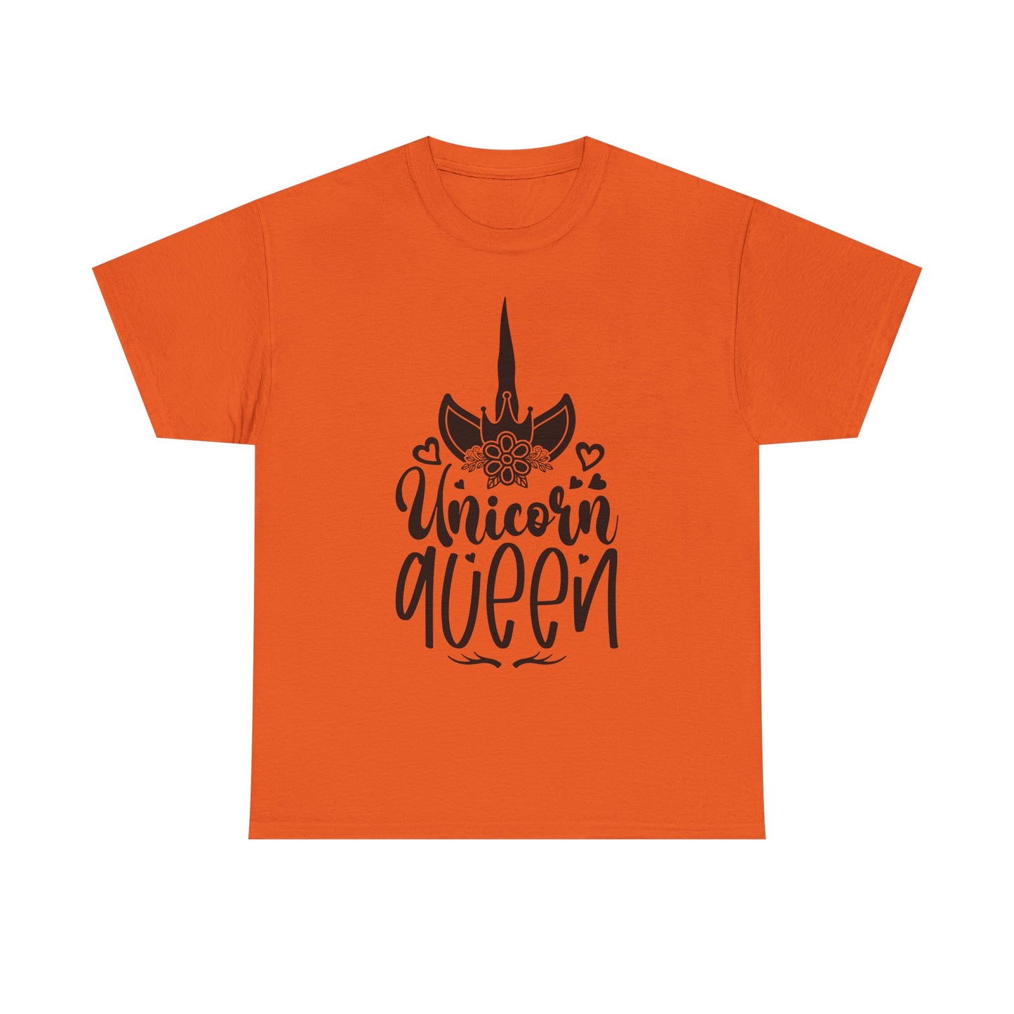 Unicorn Queen Unisex Heavy Cotton Tee - Fun and Playful Graphic T-Shirt for Unicorn Lovers