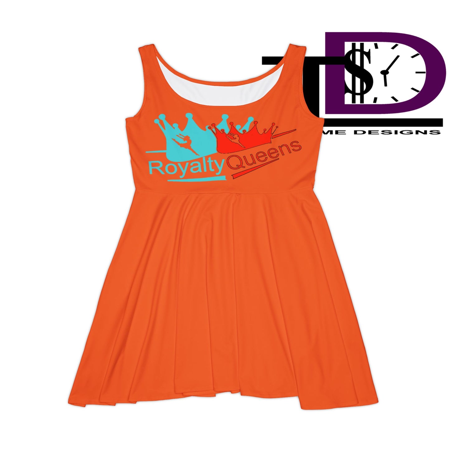 Royalty Queens Women's Skater Dress | Fun Casual Wear, Party Dress, Summer Style, Gift for Her, Trendy Fashion