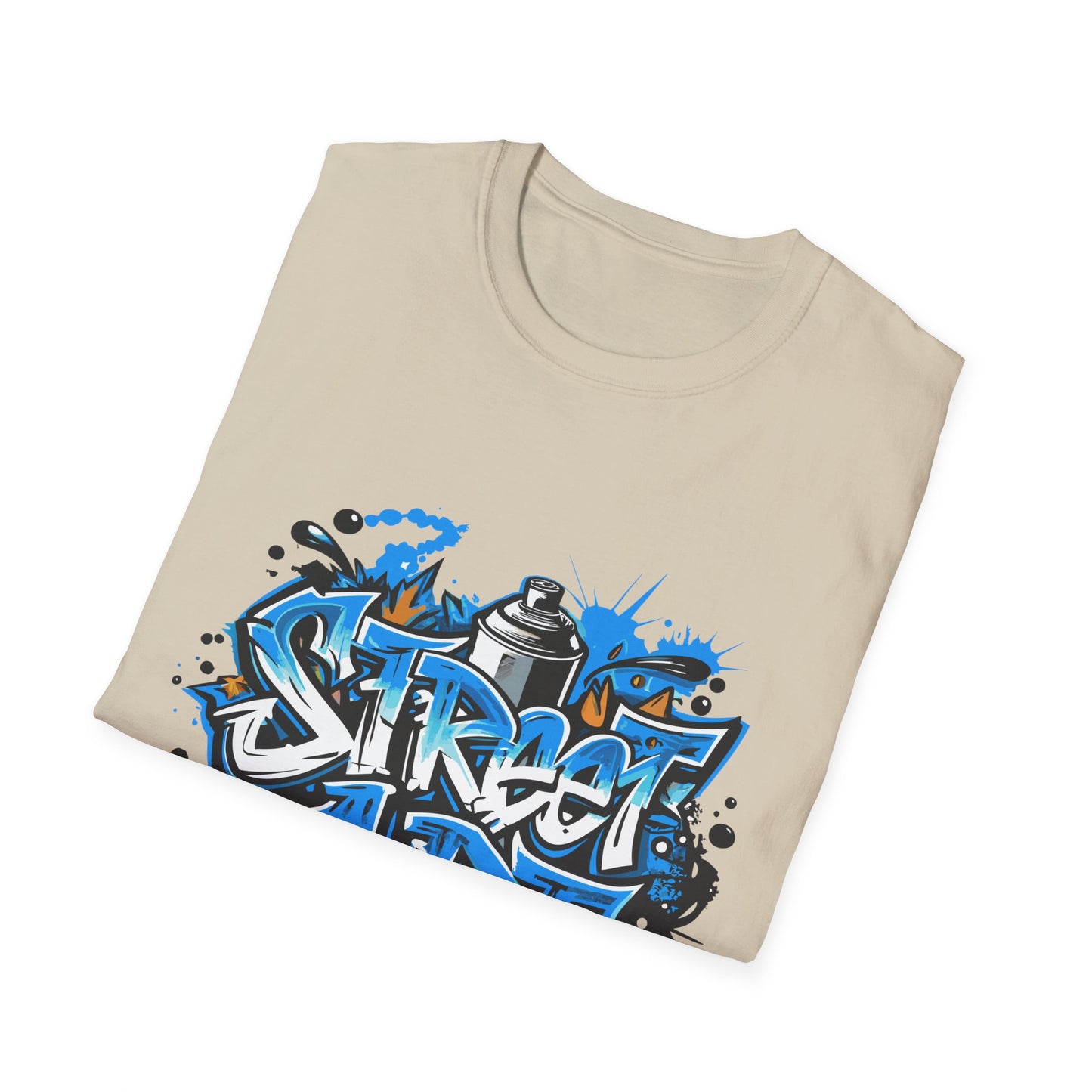 Street Art T-Shirt | Unisex Softstyle Tee, Graffiti Shirt, Urban Vibe Apparel, Casual Streetwear, Gift for Art Lovers