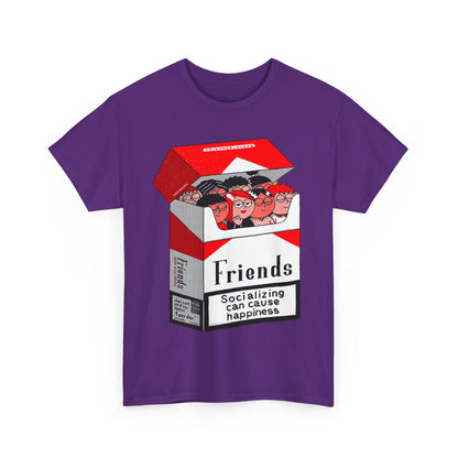 Friends Socializing Unisex Heavy Cotton Tee - Fun Graphic T-Shirt