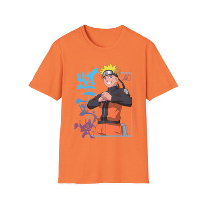 Anime-Inspired Unisex Softstyle T-Shirt - Naruto Design