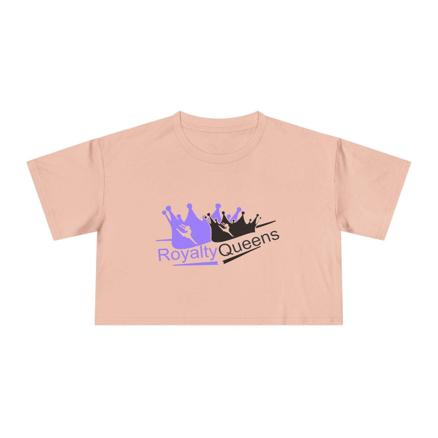 Royalty Queens Women's Crop Tee - Empowerment Top, Casual Wear, Birthday Gift, Summer Fashion, Confidence Boost