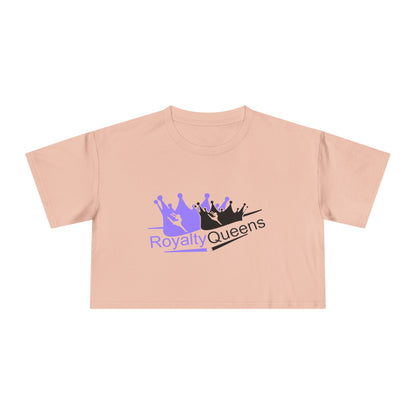 Royalty Queens Women's Crop Tee - Empowerment Top, Casual Wear, Birthday Gift, Summer Fashion, Confidence Boost