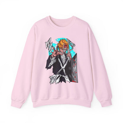Anime Demon Slayer-Inspired Crewneck Sweatshirt — Ichigo-Style Character Art
