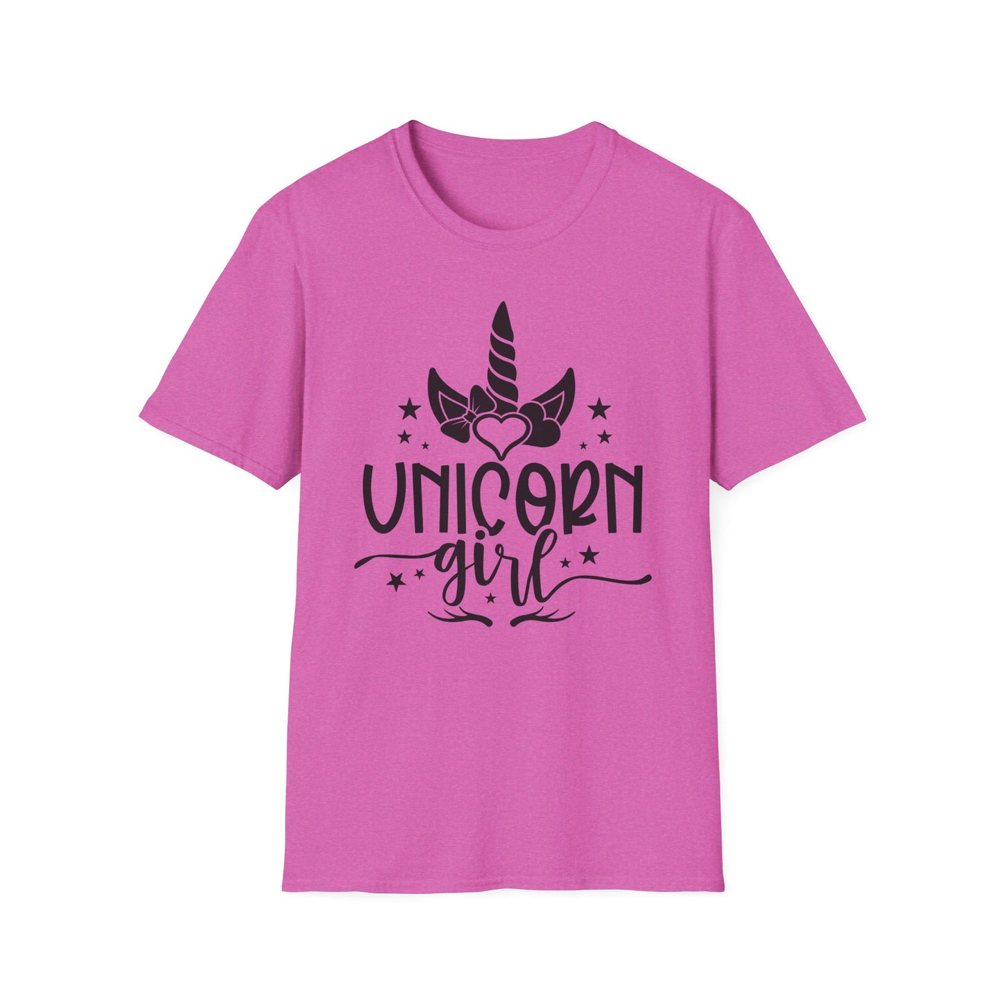 Unicorn Girl Softstyle T-Shirt for Kids & Teens - Cute Fantasy Tee