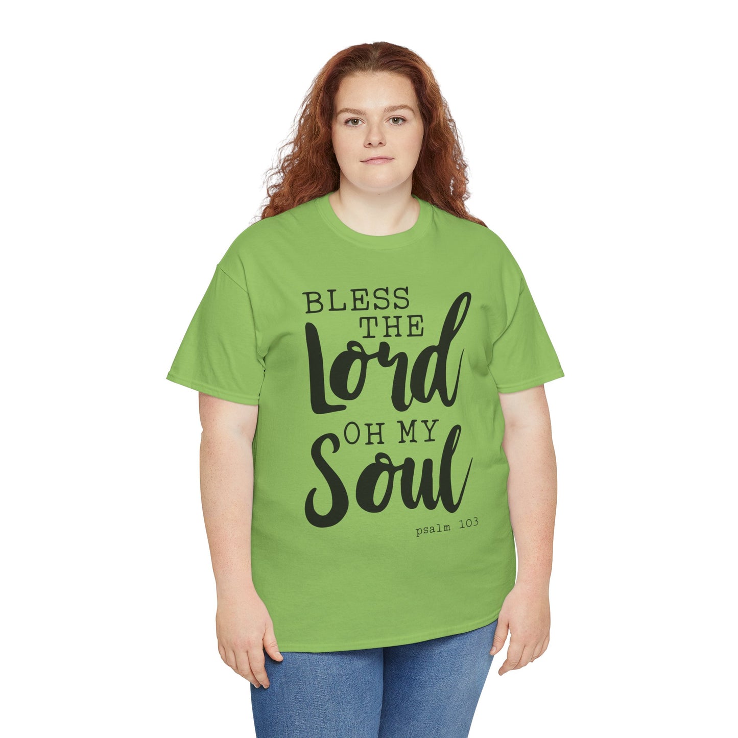 Bless the Lord Unisex Heavy Cotton Tee - Inspirational Christian Shirt