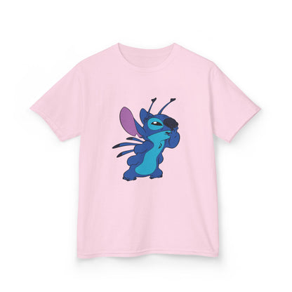 Kids Cotton Tee - Cute Stitch Design for Fun Adventures