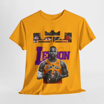 LeBron James Unisex Heavy Cotton Tee - Basketball Fan Apparel