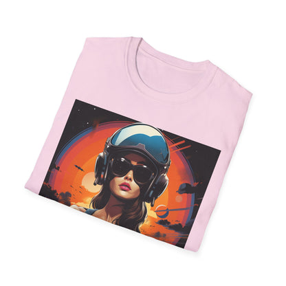 Cosmic Adventure Unisex Softstyle T-Shirt - Retro Space Graphic Tee