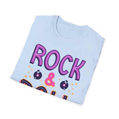 Rock & Roll Unisex Softstyle T-Shirt - Music Lovers Gift, Concert Apparel, Casual Wear, Festival Fashion, Fun Graphic Tee