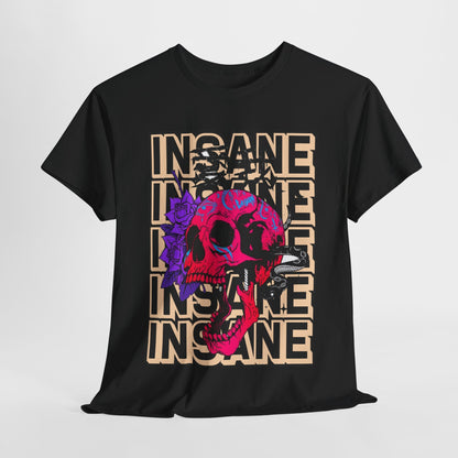 Edgy Skull Art Unisex Heavy Cotton Tee - Perfect for Alternative Fashion Lovers