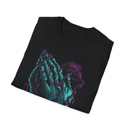 Spiritual Vibes Unisex Softstyle T-Shirt - Praying Hands Design