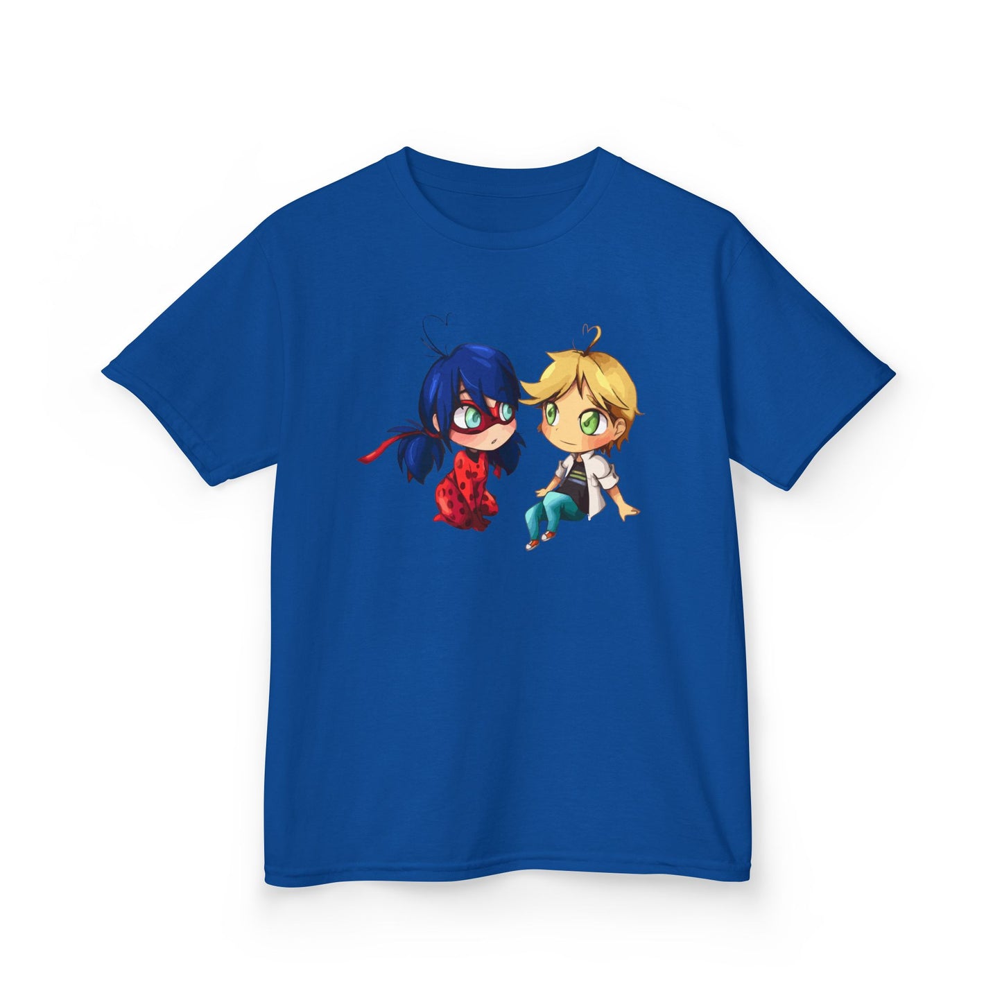 Kids Cute Chibi Characters Tee, Lightweight T-Shirt for Playtime, Gifts for Boys & Girls, Cartoon Lover Apparel, Birthday Outfit