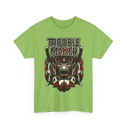Trouble Maker Graphic Tee - Unisex Heavy Cotton Shirt for Rebels and Mischiefs