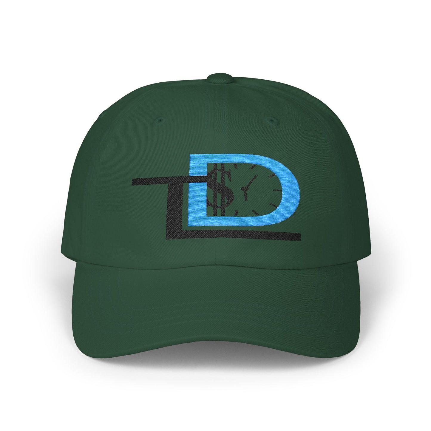 Classic Dad Cap with Dollar Clock Design, Casual Hat for Fathers Day, Stylish Dad Gift, Trendy Accessories, Streetwear Cap