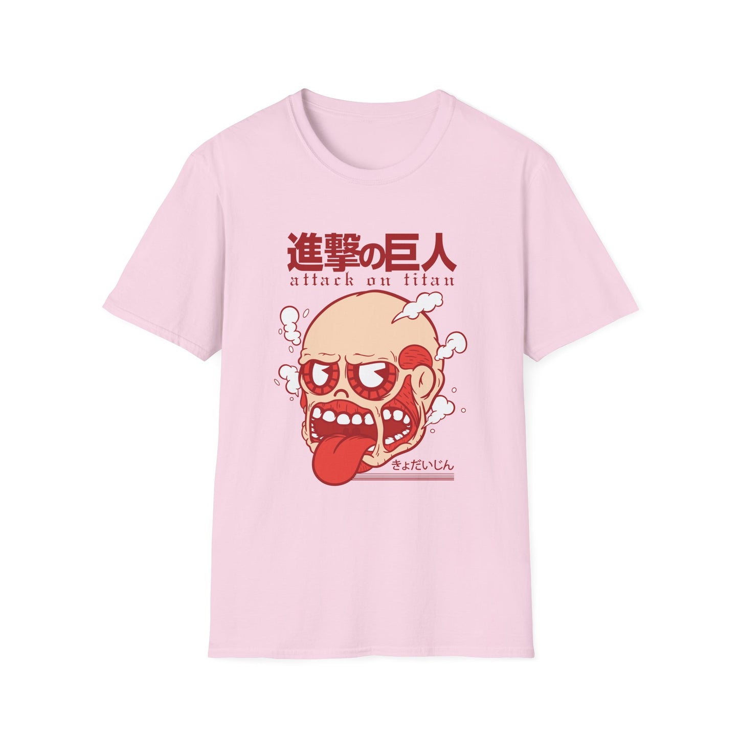 Anime-Inspired Unisex Softstyle T-Shirt, Perfect for Casual Wear, Gift for Anime Fans, Attack on Titan Tee, Streetwear Fashion, Cosplay Top