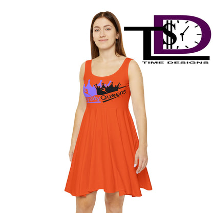 Royalty Queens Skater Dress, Fun Summer Dress, Casual Dress for Parties, Trendy Fashion for Women, Birthday Gift, Dance Outfit