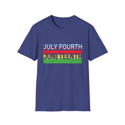 Juneteenth and July Fourth Celebration T-Shirt, Unisex Tee for Summer, Events, Independence Day, African American Heritage