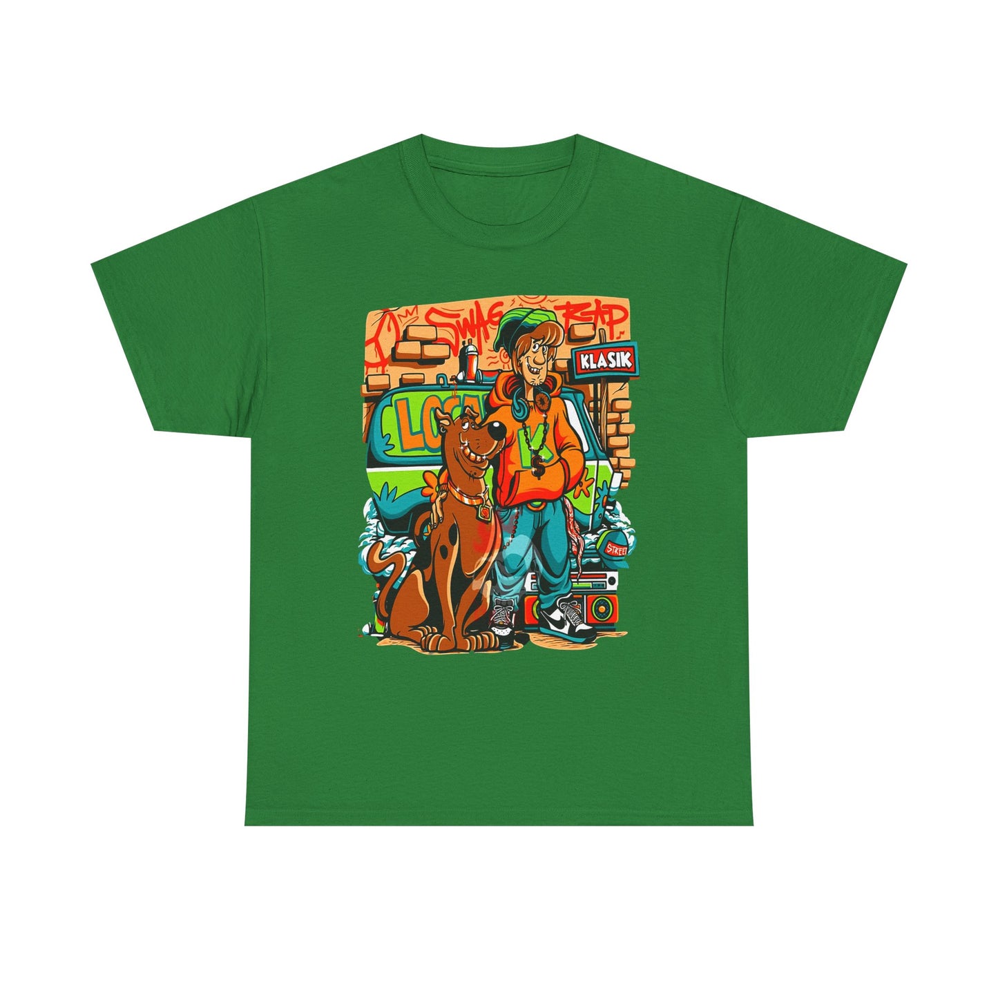 Retro Scooby-Doo Unisex Heavy Cotton Tee - Vintage Cartoon Print