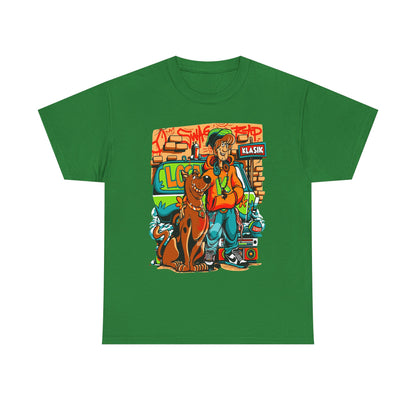 Retro Scooby-Doo Unisex Heavy Cotton Tee - Vintage Cartoon Print