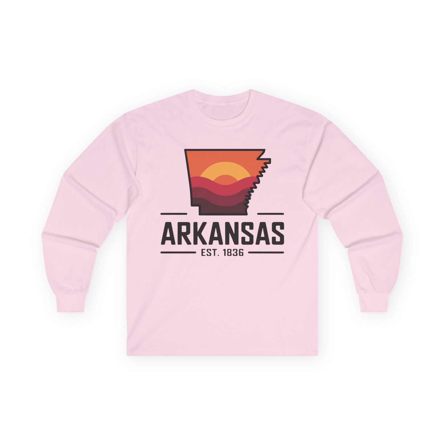 Arkansas Sunset Long Sleeve Tee — AR State Est. 1836