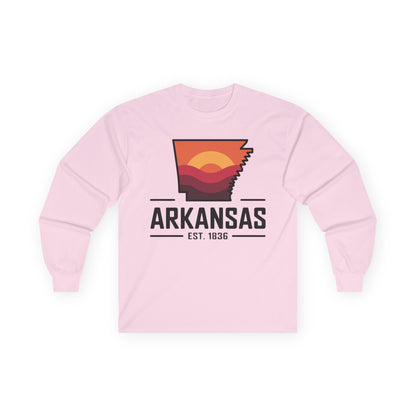 Arkansas Sunset Long Sleeve Tee — AR State Est. 1836