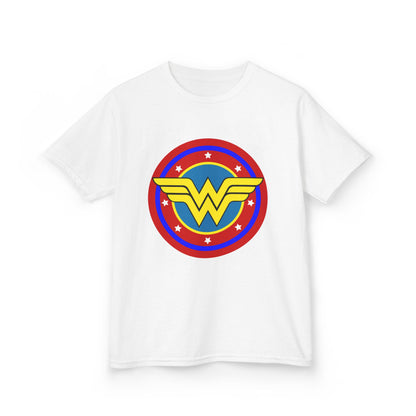 Wonder Woman Kids Tee, Superhero Shirt, Birthday Gift, Comic Book Apparel, Children's Clothing, Cartoon T-Shirt, Movie Merchandise