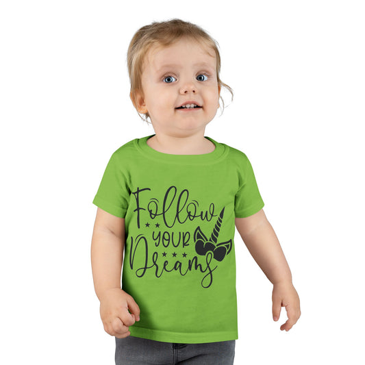 Toddler T-Shirt - Follow Your Dreams Unicorn Tee