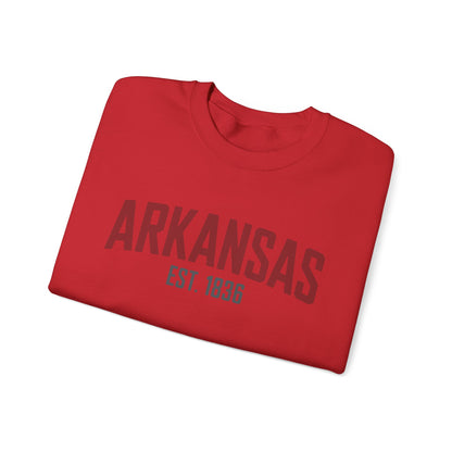 Arkansas Established 1836 Crewneck Sweatshirt
