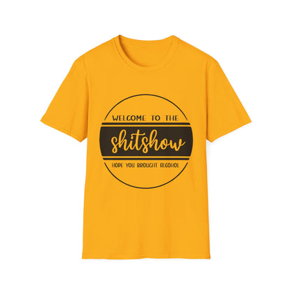 Welcome to the Shitshow Unisex Softstyle T-Shirt - Fun Party Humor Tee