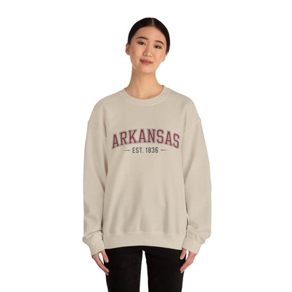 Arkansas Est. 1836 Crewneck Sweatshirt