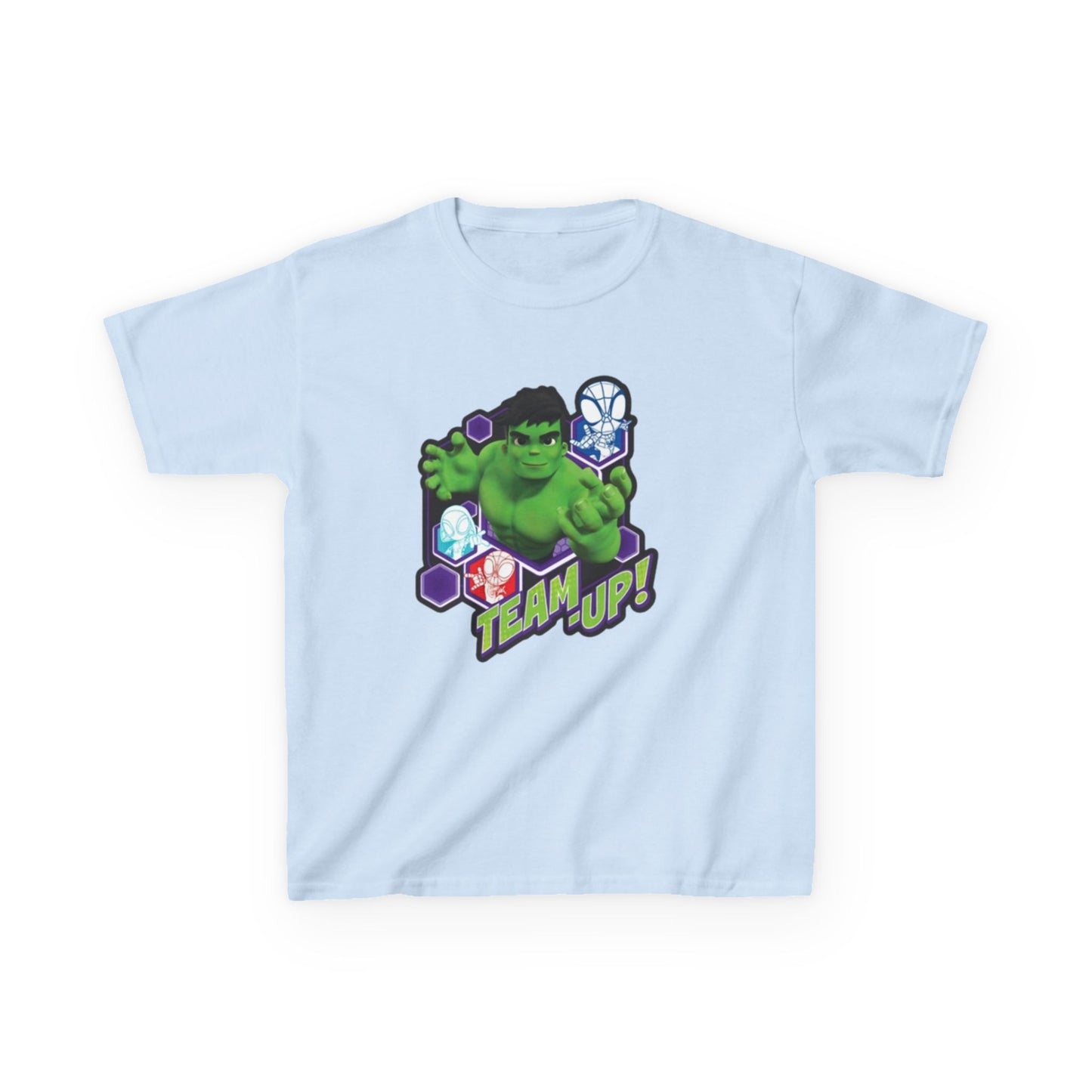 Hulk Team Up Kids Tee, Superhero Shirt, Fun Cotton Tee, Birthday Gift, Team Up T-Shirt, Kids Party Apparel