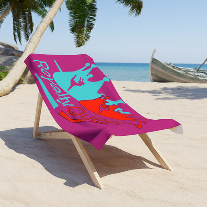 Royalty Queens Beach Towel - Fun, Colorful Towel for Summer, Perfect for Beach Days, Pool Parties, and Gifts