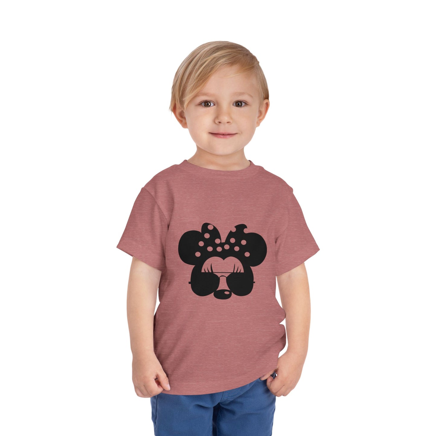 Cute Toddler Tee with Sunglasses Minnie Design, Kids Fashion, Summer Outfit, Birthday Gift, Playdate Shirt