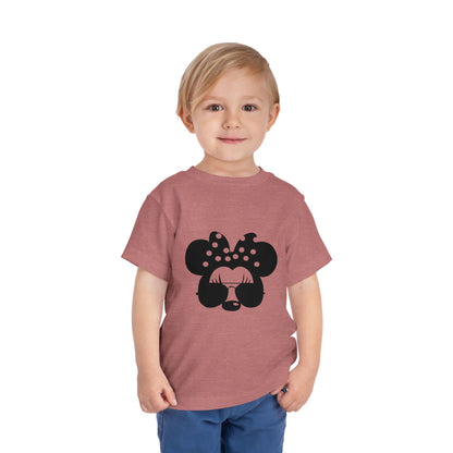 Cute Toddler Tee with Sunglasses Minnie Design, Kids Fashion, Summer Outfit, Birthday Gift, Playdate Shirt