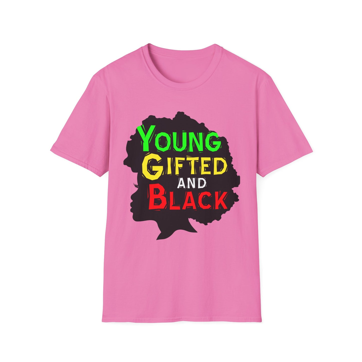 Empowerment Unisex T-Shirt, Young Gifted and Black Graphic Tee, Black History Month Gift, Inspirational Apparel, Casual Everyday Wear