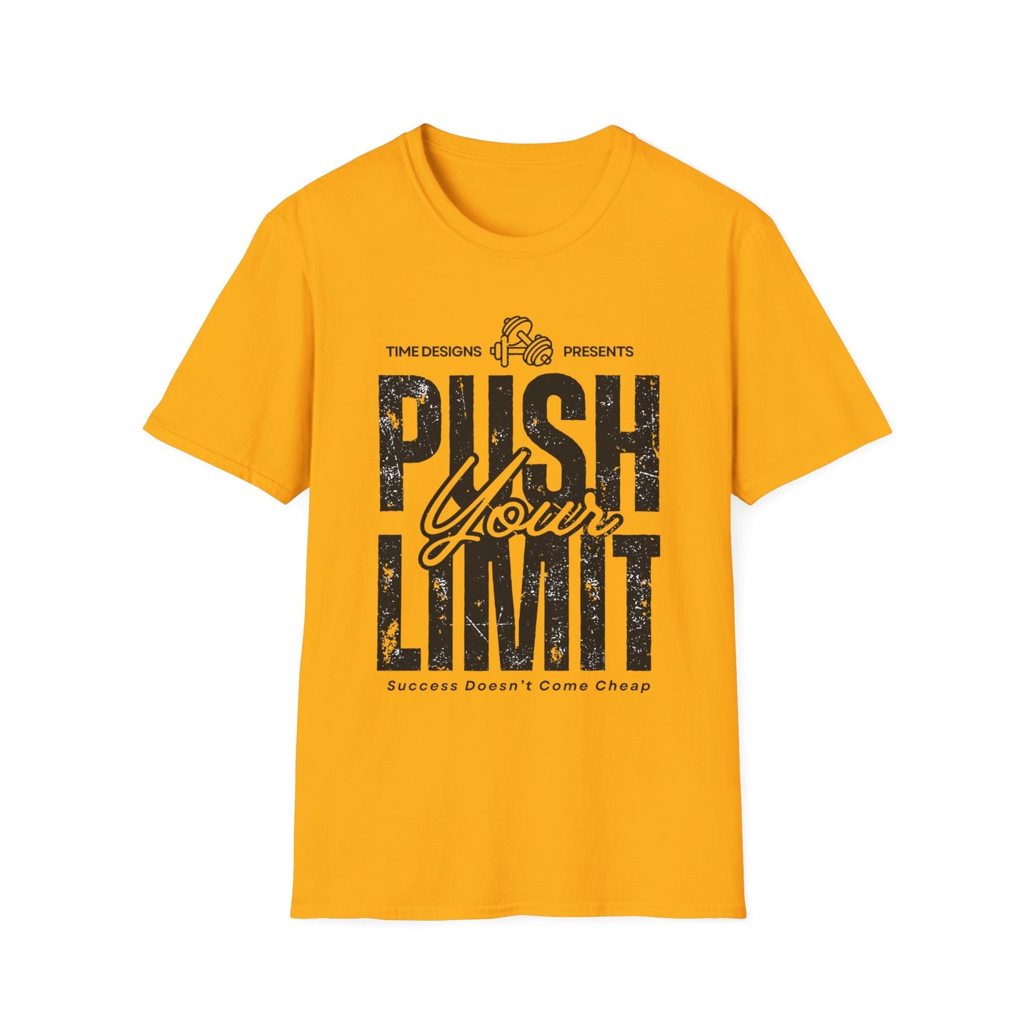 Motivational Unisex Softstyle T-Shirt - 'Push Your Limit'