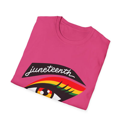 Juneteenth Eye Graphic T-Shirt, Unisex Tee, Afrocentric Apparel, Celebratory Wear, Black History Month Gift, Inclusive Fashion
