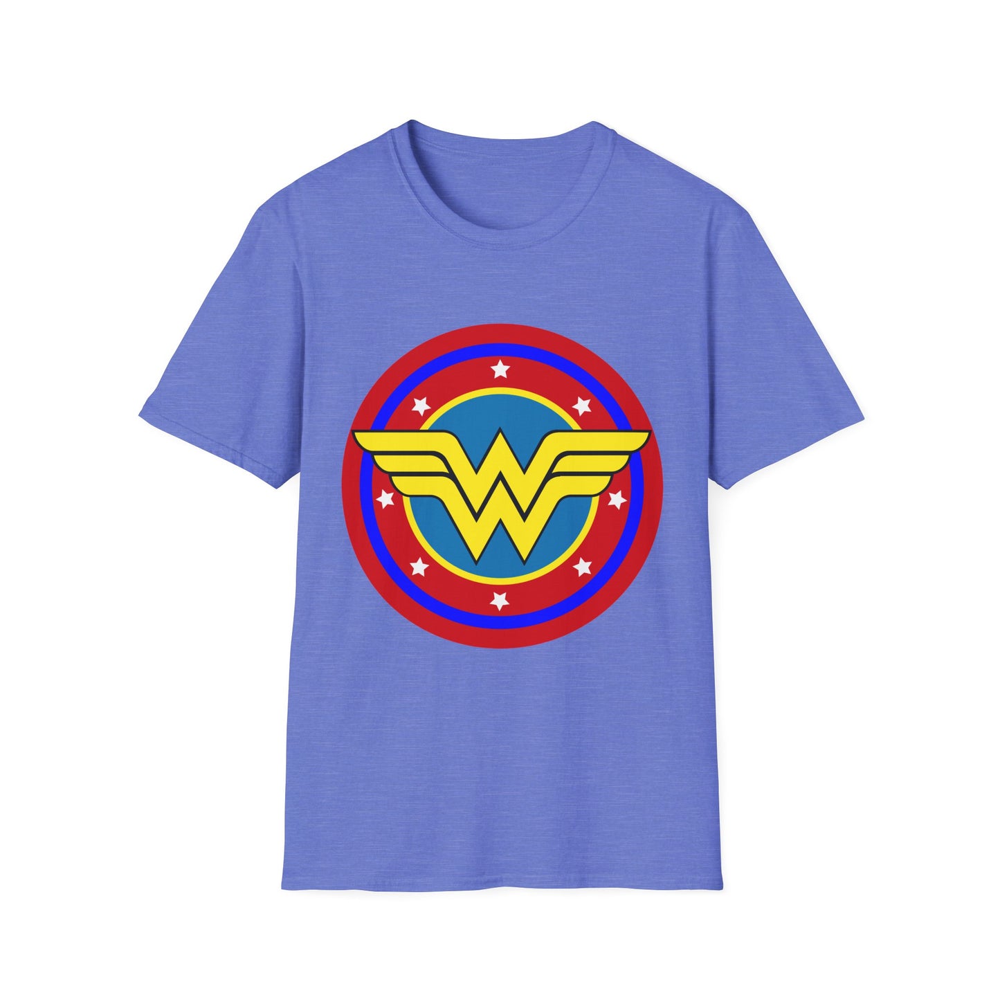 Wonder Woman Inspired Unisex Softstyle T-Shirt, Superhero Tee, Gift for Amazon Fans, Comic Con Outfit, Everyday Wear, Birthday Present