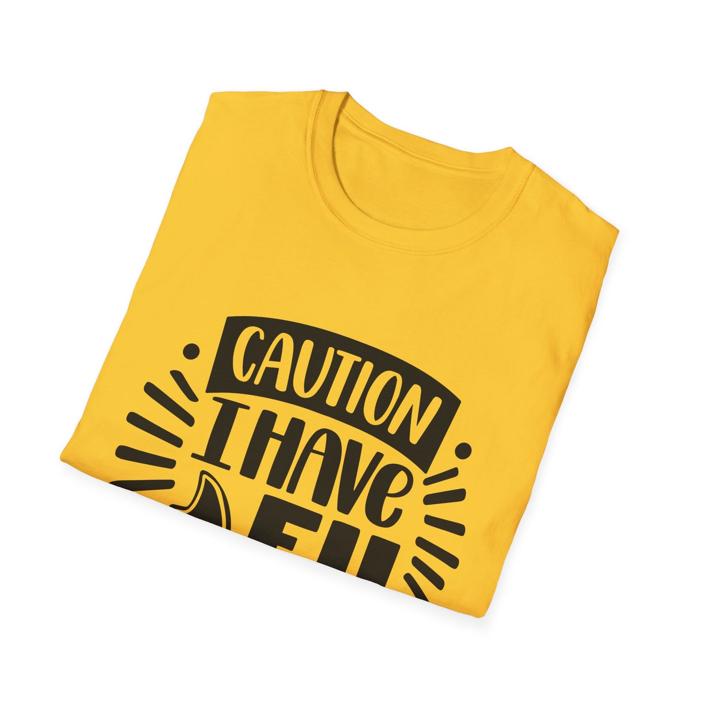 Caution: I Have No Filter Unisex Softstyle T-Shirt - Fun and Quirky Graphic Tee for Casual Wear