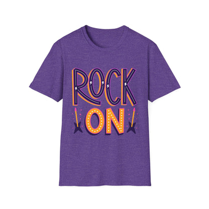 Rock On Unisex T-Shirt, Music Lover's Tee, Concert Outfit, Gift for Musicians, Fun Casual Wear