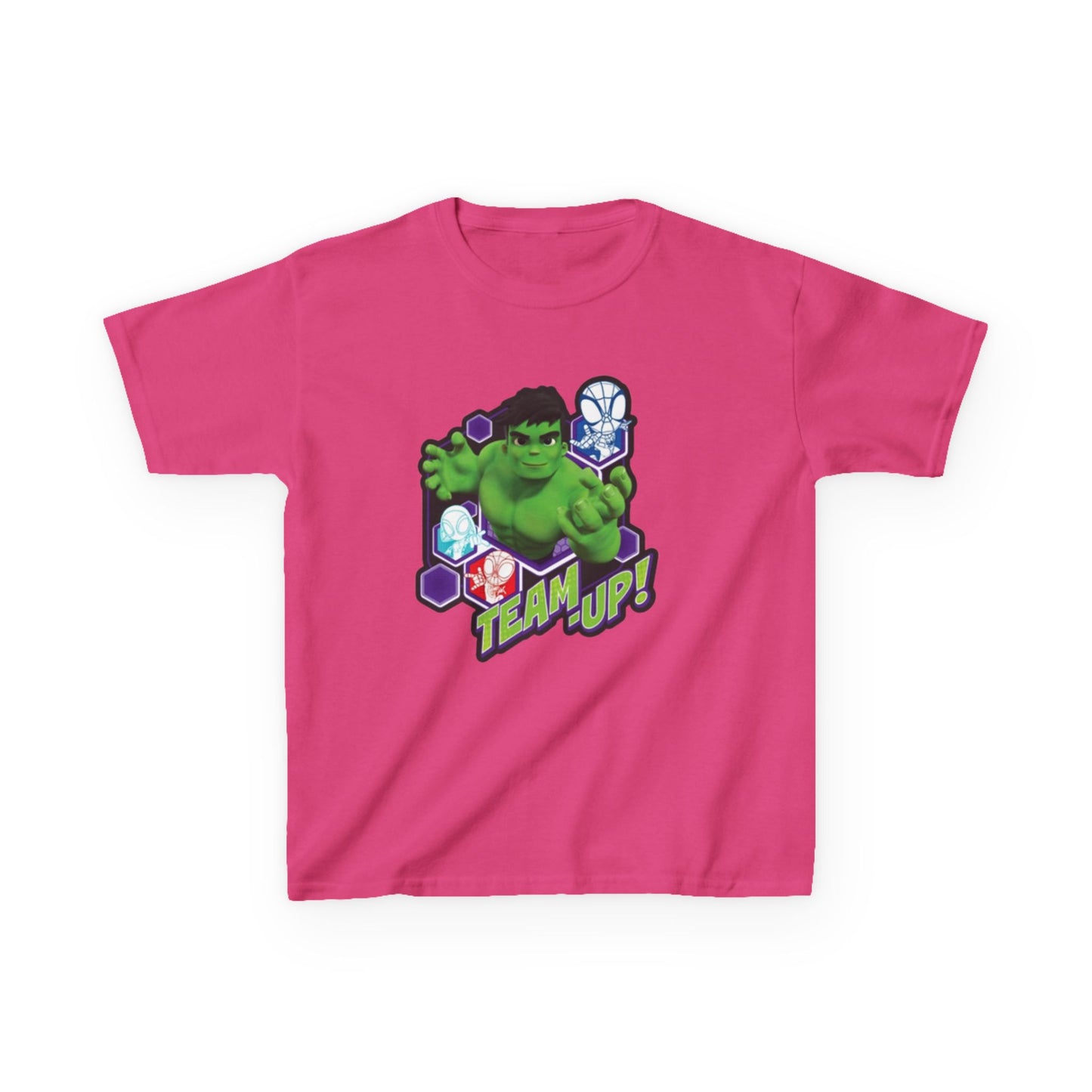 Hulk Team Up Kids Tee, Superhero Shirt, Fun Cotton Tee, Birthday Gift, Team Up T-Shirt, Kids Party Apparel