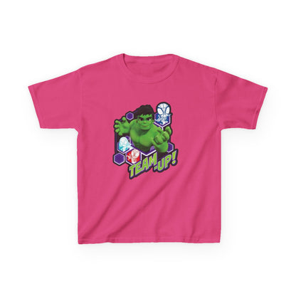 Hulk Team Up Kids Tee, Superhero Shirt, Fun Cotton Tee, Birthday Gift, Team Up T-Shirt, Kids Party Apparel