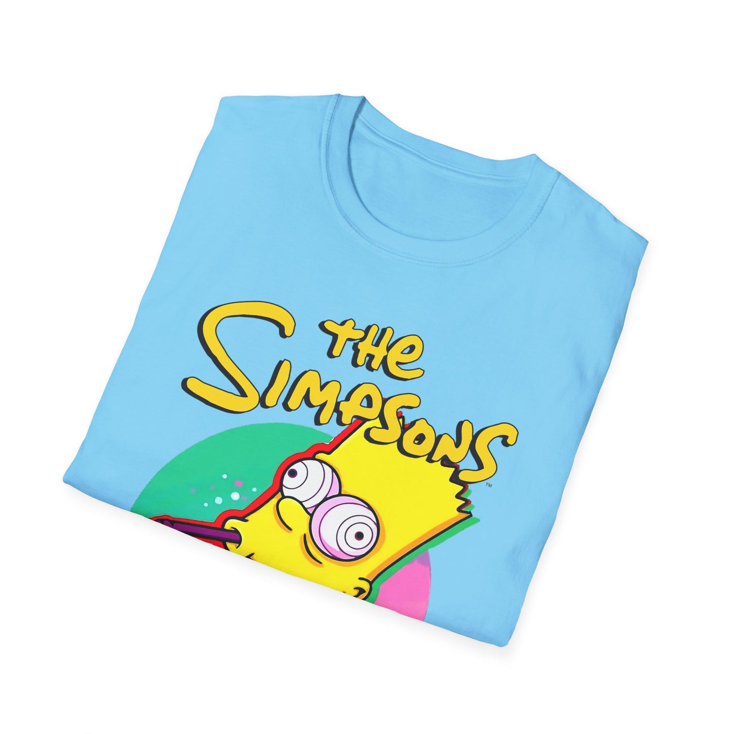 Funny Bart Simpson Unisex Softstyle T-Shirt - Retro Cartoon Tee