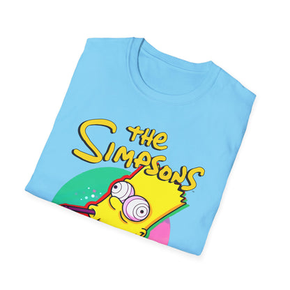 Funny Bart Simpson Unisex Softstyle T-Shirt - Retro Cartoon Tee