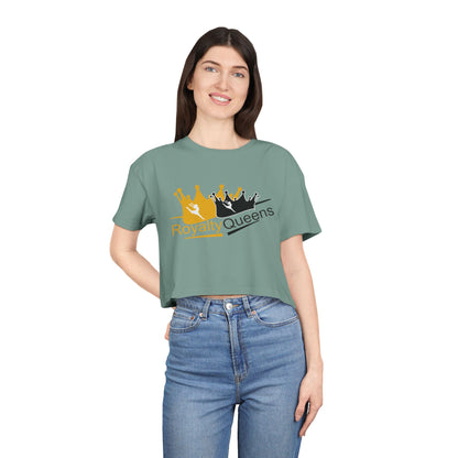 Royalty Queens Women's Crop Tee – Stylish, Comfortable Top for Queens, Perfect for Birthdays, Parties, Casual Wear, Gift Ideas