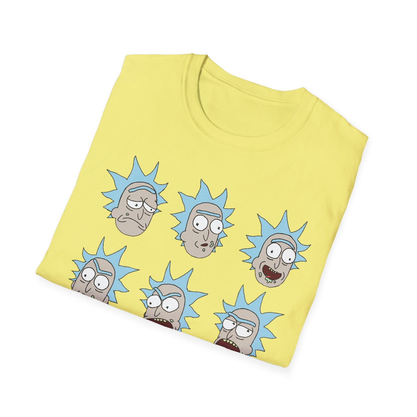 Rick and Morty Unisex Softstyle T-Shirt - Fun Cartoon Design for Fans