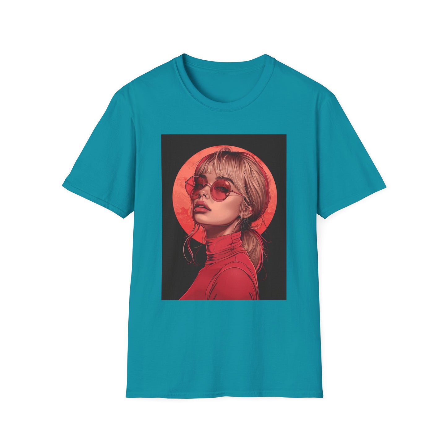 Retro Chic Graphic T-Shirt with Stylish Artwork